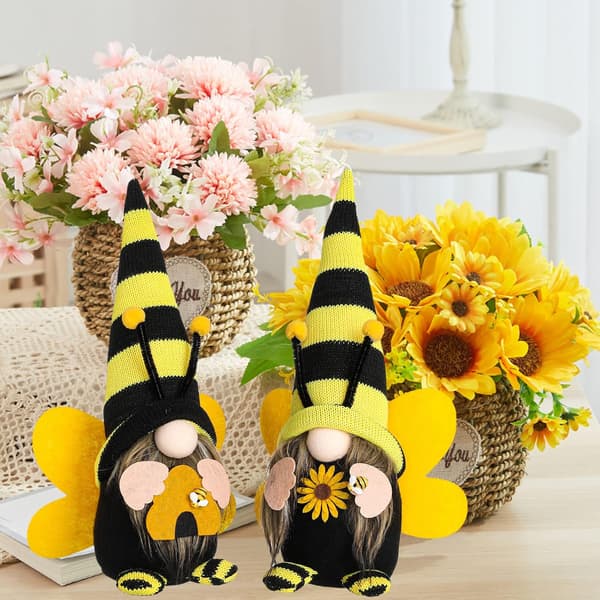 Funoasis Bumble Bee Gnomes, Mr og Mrs Forår Sommer Hus Bier D