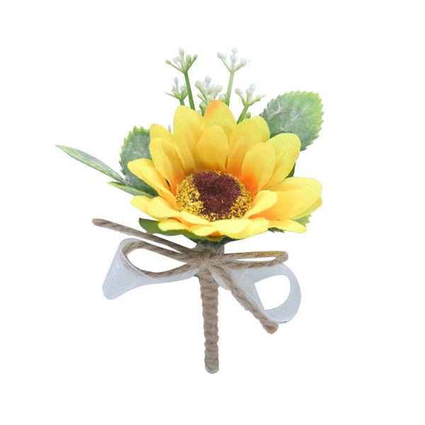 1 stycke solros, solros, corsage, för män och kvinnor