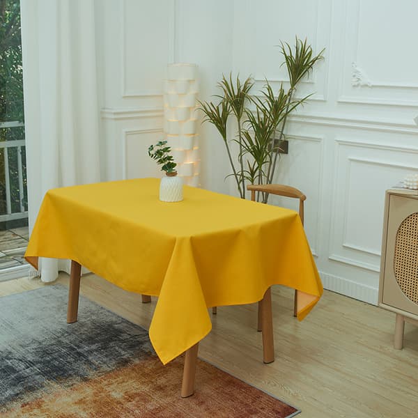 Rektangulär Duks (140 x 200 cm) Essentiel Honey, Polyester
