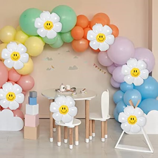 Aluminium Ballon Blomst Form 50 Stykker Daisy Balloner Blomst