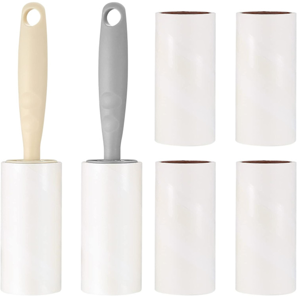 2-pack Lintroller med 6 Extra Klibbiga Lintroller Set, Klibbig
