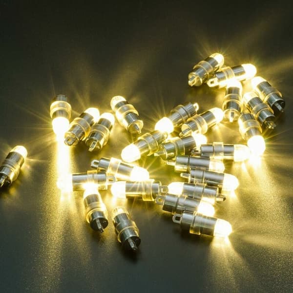 12-pack Mini Vattentäta Batteridrivna LED-papperslyktor