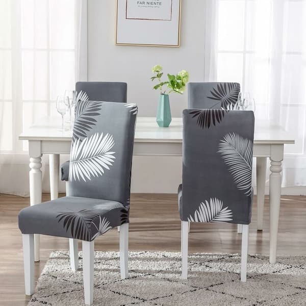 6 stycken stolsöverdrag, stolsöverdrag i stretch för matstolar