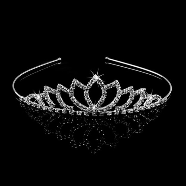 Rhinestone Princess Tiara Crown, Bröllop Tiara, Bridal Crown