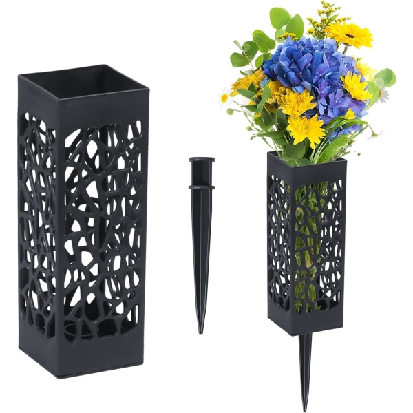 2 Kirkegårdsvaser, kirkegårde, gravsteder, blomsterstativer,