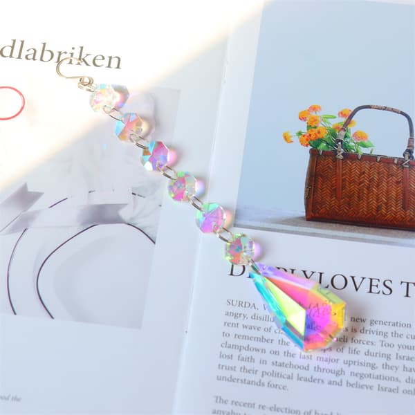 8 Stykker Farverige Krystal Solfangere Krystal Solfanger til
