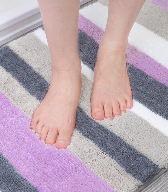 Badematte 40*60cm lilla, badegulvmatte absorberende