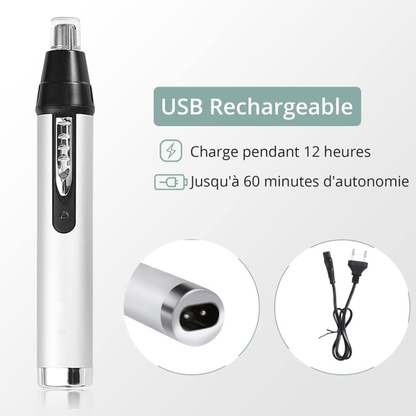 Nenä- ja korvakarvatrimmeri 4-in-1 ammattimainen korvakarvatrimmeri, USB