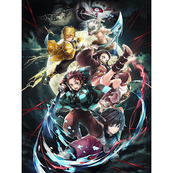 Diamantmalerisett for voksne DIY Demon Slayer Anime Diamant
