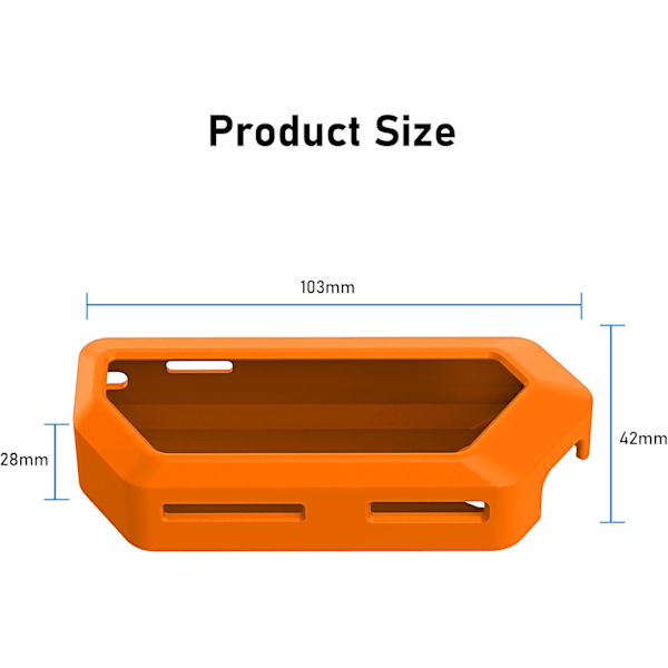 Skyddande Skal Cover Case för Flipper Zero Mjuk Silikon Tillbehör - Fluorescerande Orange Skin Glow in Dark