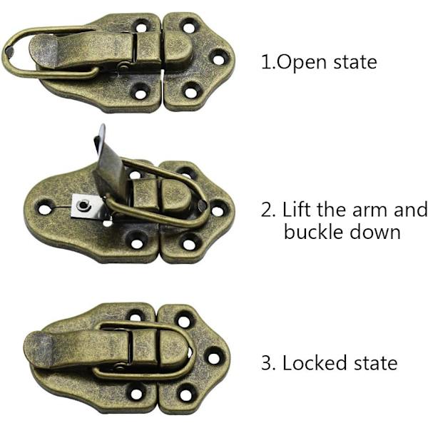Sæt af 8 Toggle Spænder Låse Vintage Retro Toggle Lås til Smykker