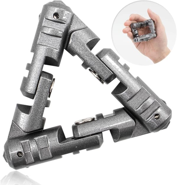 Metal Triangle Sensory Hand Dash Legetøj, Angstreducerende Legetøj