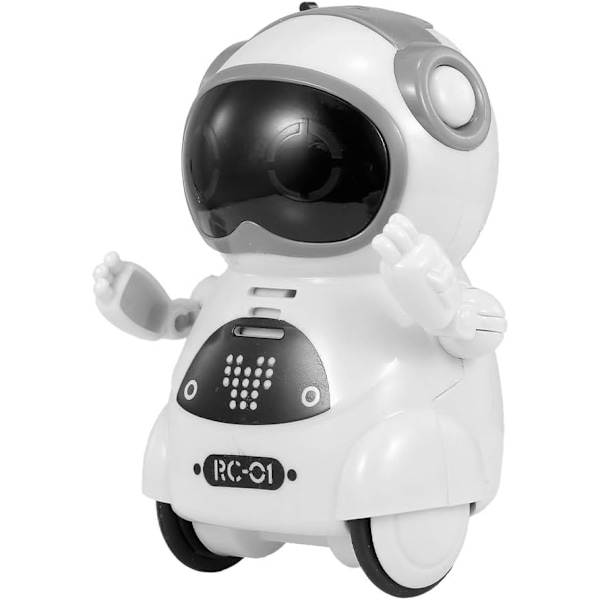 Lomme Robot Talende Interaktiv Dialog Stemmegenkendelse Optagelse Sang Dans, Hvid