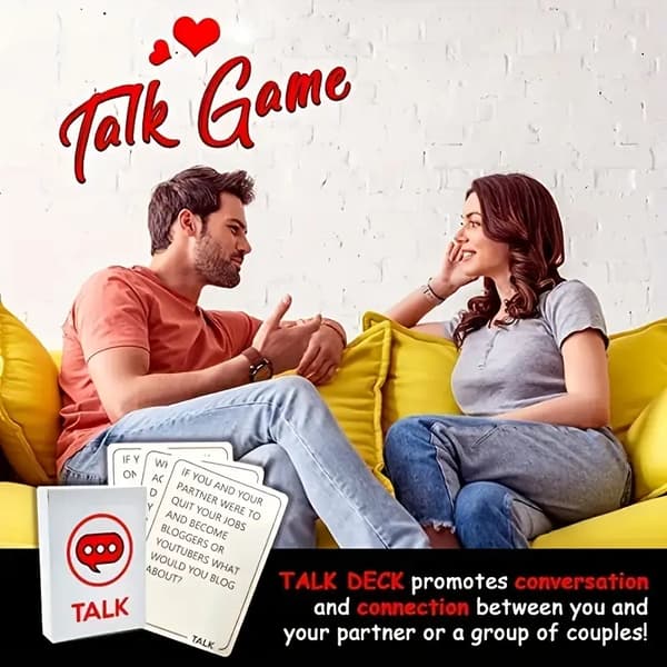 Romantisk Date Night Box: 150 samtaleemner, flirtende spil,