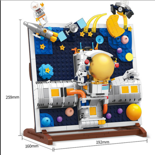 (Astronaut)Building Blocks 580 Pieces Artificial Flower Bouquet K