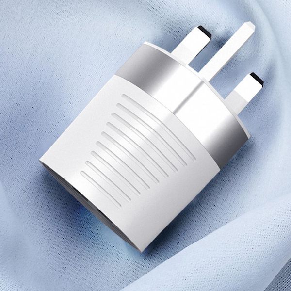 Abs+pc vægadapter opladere Mini 2.4a Dual Usb Hurtigoplader Europæisk