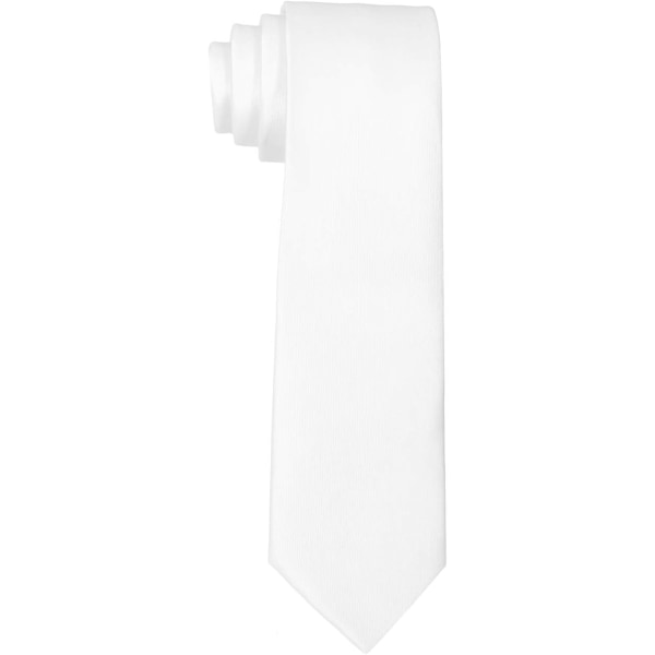 Classic 5cm white handmade tie for work or special occasions