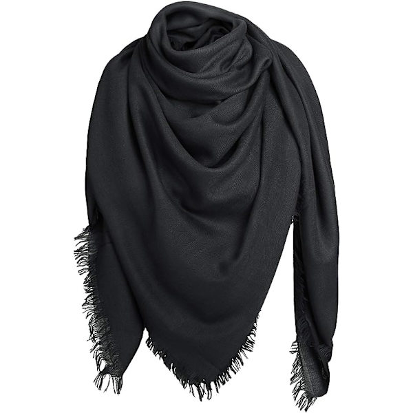 Dame Square Shawl Foulard Sjal i Bomuld til Efterår/Vinter