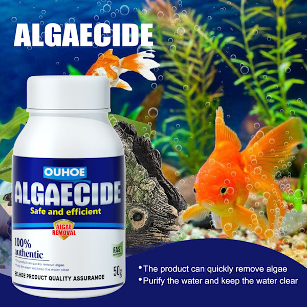 50g Algeremover De-mosser akvariealgavlägsnande dryck i