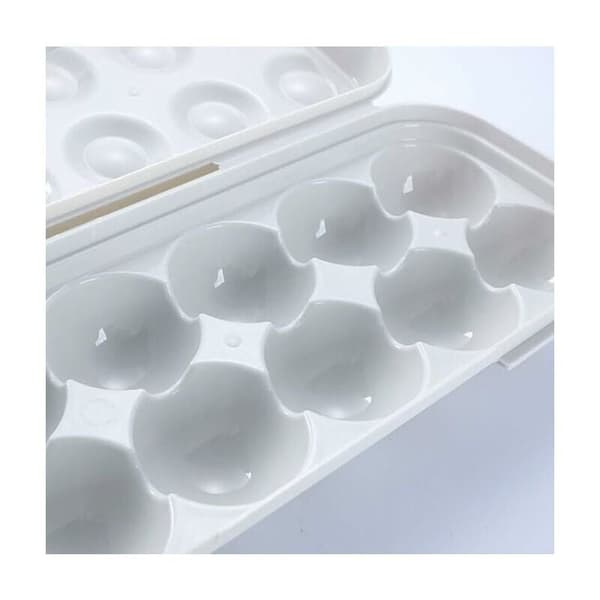 Egg Oppbevaringsboks, 1 stk Kjøleskap Eggboks, Plast Eggboks,