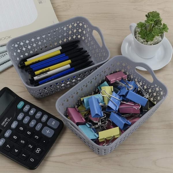 Mini Förvaringsbricka, Plastförvaringskorgbricka, PP Ihålig