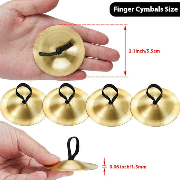 6 stk. Percussion instrument Orff ren kobber undervisningshjælpemidler