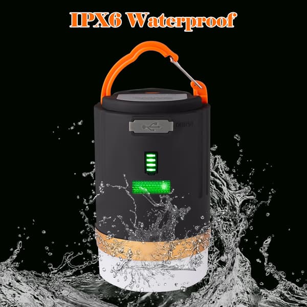 1 stk USB-oppladbart campinglys LED campinglys med