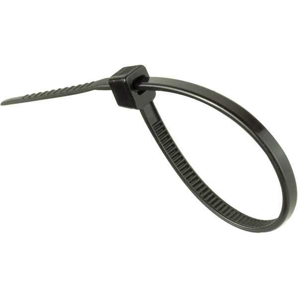 Pakke med 100 stk. nylon slangeklemmer - 200 mm x 4 mm UV-bestandige kabelbindere - Kabelbindere