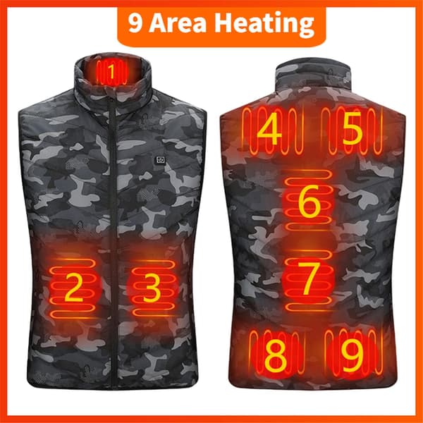 Utsalg av varmevest (9 soner 4XL) L