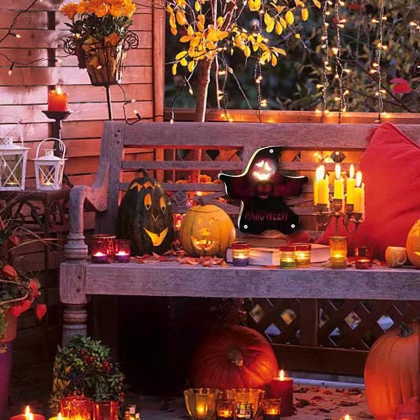 Halloween-dekorationHalloween-ljus, festivalstämning