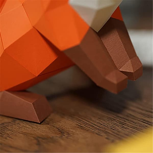 1 Sett Papirfigur Star Fox Dyr 3D Veggdekor Hjemmedekor