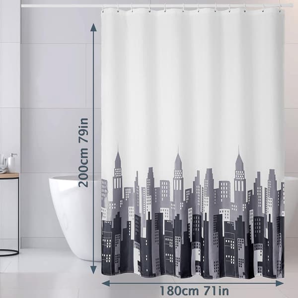 Vanntett og polyester dusjforheng Polyester dusjforheng