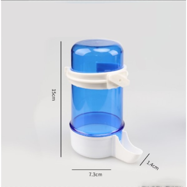 490ml Fuglefoderautomat med Hvid Ring