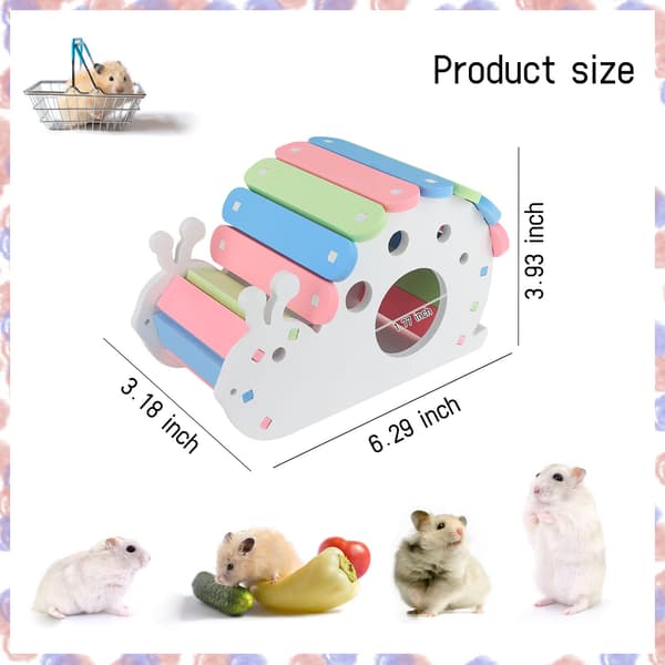 Wishing wood hamsterhus, regnbue hamster gemmested