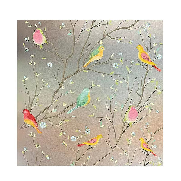 1 x 45*200cm ikkunakalvo, Little Bird yksityisyyden suojaava ikkunakalvo, kodille, kylpyhuoneelle ja toimistolle