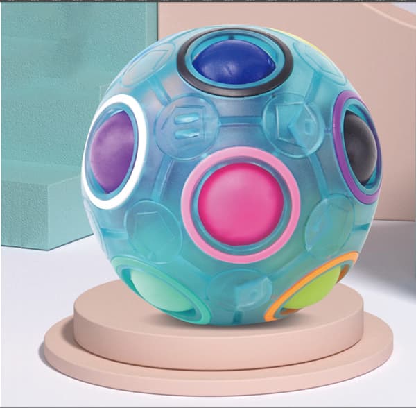 Magic Rainbow Ball Regnbue Magic Regnbue Ball Puslespill Terning Terning fo