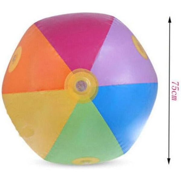 1 stk Rainbow oppustelig vandsprøjtebold PVC vandspraystrand