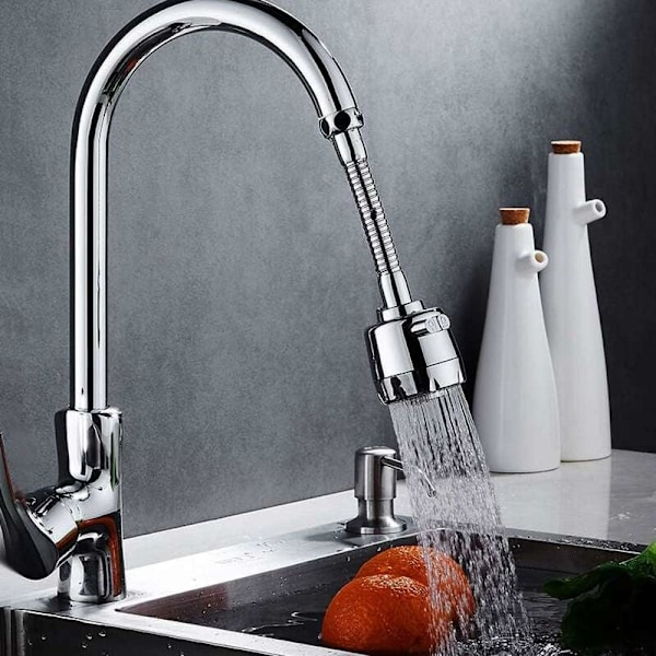 360° Swivel Splash Proof Faucet Sprayer, Adjustable Stainless Ste