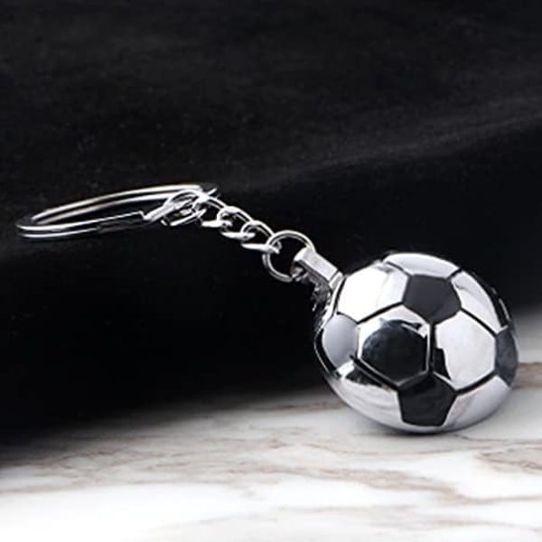 1 nøglering fodbold vedhæng nøglering metal nøglering nøglering,
