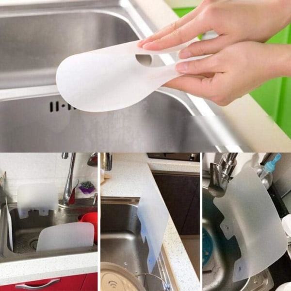 1 silicone sink waterproof board with suction cups, kitchen