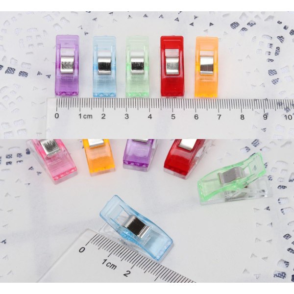 100 stk Klips DIY Tang Tang Plast Syklips for Binding