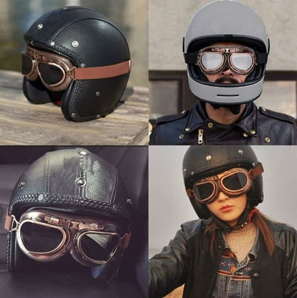 Pilot Skyddsglasögon / Motorcykel Förare Grå Ridglasögon