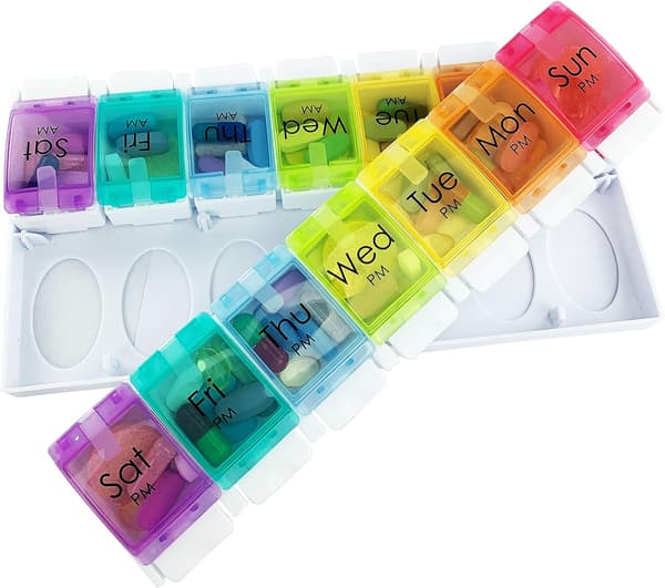 1-pack Veckovis Medicinlåda/Påminnelse för Mediciner