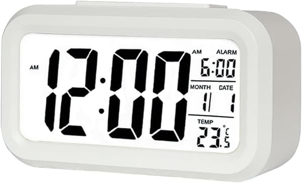 Digital väckarklocka, LED-väckarklocka med temperatur, Snooze