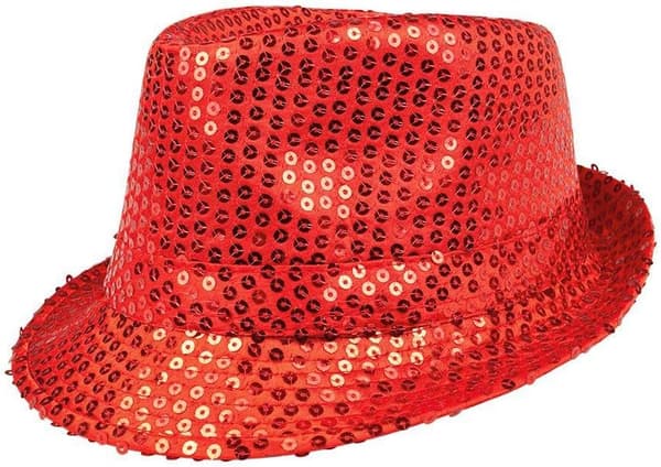 Glitterhattu, unisex, discoasu, discotarvike, karnevaali