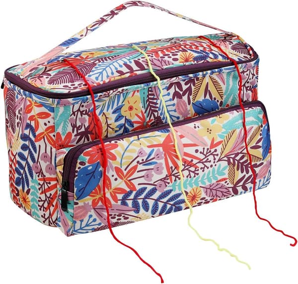 Orange Barrel Leaf Tekstil Garn Organizer, Ull Strikking