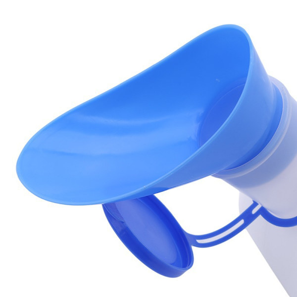 Unisex urinal med lokk 1000ml mann/kvinne bærbar med måling