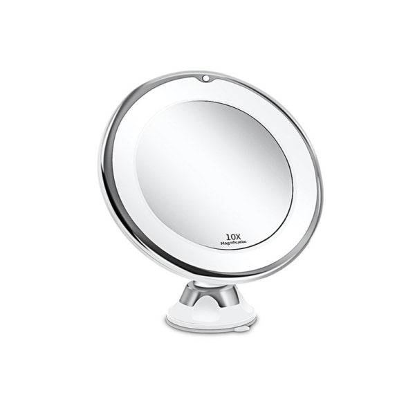 Makeup-spejl med LED-lyskomplement 10x x Magnify Dry