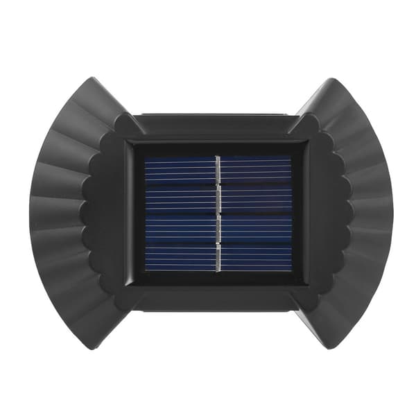 Solcellelampe Sett med 4 Solcelle Utevegglamper IP65 for