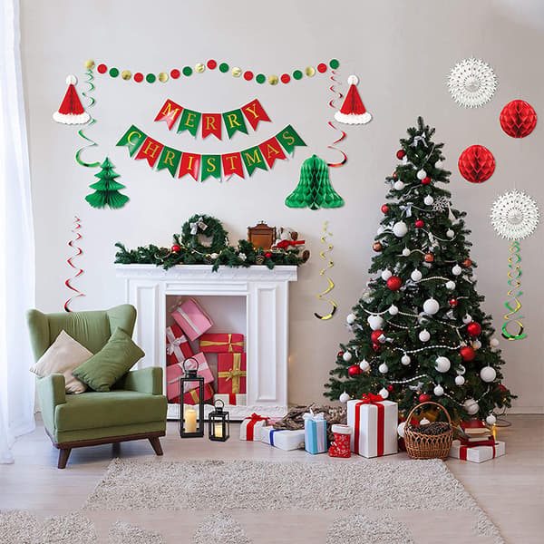 Juldekorationssats, Pappjulgranspynt, Jul